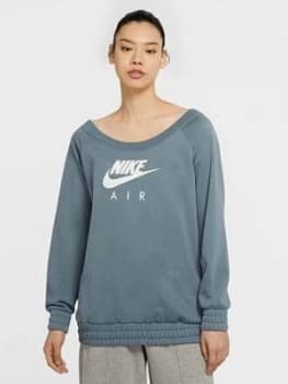 Nike NSW Air Sweatshirt - Blue Size M Women