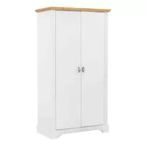 Seconique Toledo 2 Door Wardrobe - White/Oak Effect