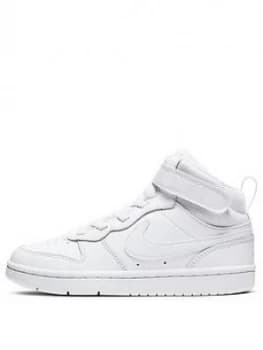 Nike Court Borough Mid 2 Childrens Trainer, White, Size 1