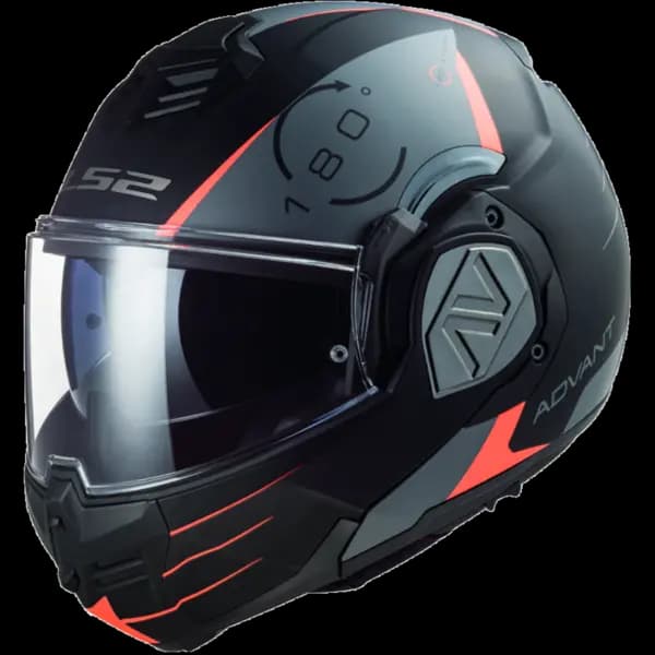 LS2 FF906 Advant Codex Matt Black Titanium Modular Helmet Size M