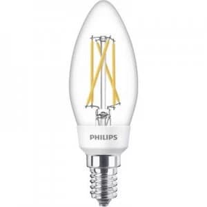 Philips Lighting LED (monochrome) EEC A+ (A++ - E) E14 Candle 5 W, 2.5 W, 1 W = 40 W, 18 W, 9 W Warm white (Ø x L) 3.5cm x 10.6cm dimmable