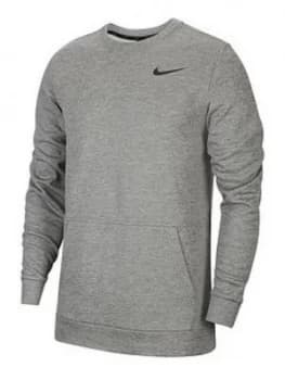 Nike Training Therma Crew Neck Top - Dark Grey
