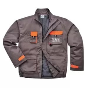Portwest Mens Texo Contrast Padded Jacket Grey 3XL