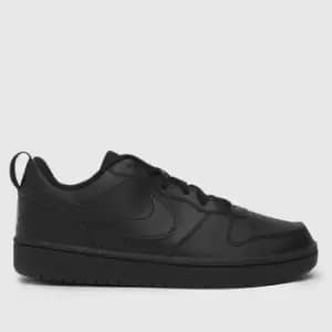 Nike Black Court Borough Low Recraft Youth Trainers