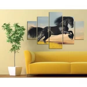 ST077 Multicolor Decorative MDF Painting (5 Pieces)