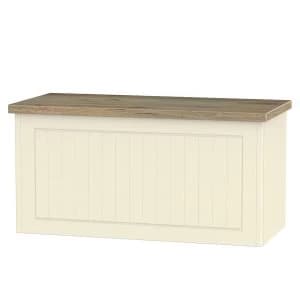 Robert Dyas Wilcox Ready Assembled Blanket Box - Cream Ash