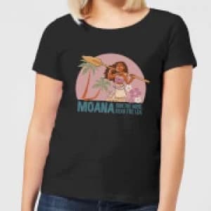 Moana Read The Sea Womens T-Shirt - Black