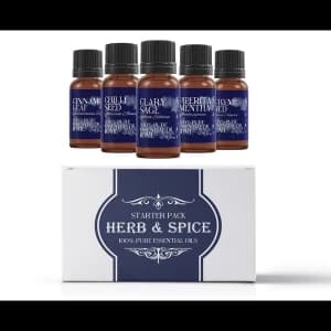 Mystic Moments Herb & Spice Essential Oils Gift Starter Pack
