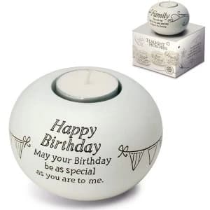 Said with Sentiment Tea Light Holders Happy Birthday