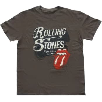 The Rolling Stones - Hyde Park Unisex Large T-Shirt - Grey