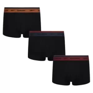 Reebok 3 Pack Erk Trunks Mens - Black