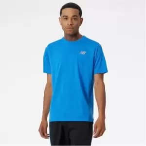 New Balance Impact Run Short Sleeve T Shirt Mens - Blue
