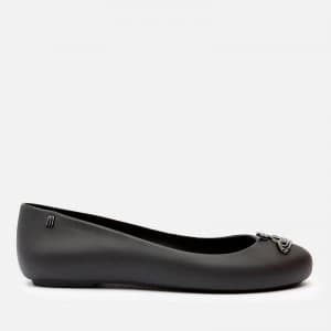 Vivienne Westwood for Melissa Womens Space Love 23 Ballet Flats - Black Cut Out Orb - UK 8