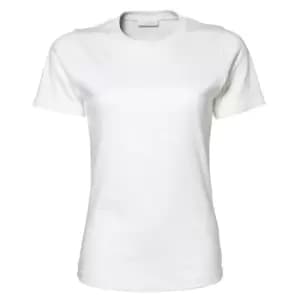 Tee Jays Womens/Ladies Interlock Short Sleeve T-Shirt (2XL) (White)