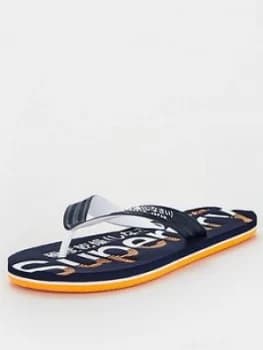 Superdry Classic Scuba Flip Flops - Navy Size M Men