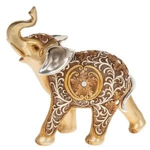 Filigree Gold Elephant Large Ornament