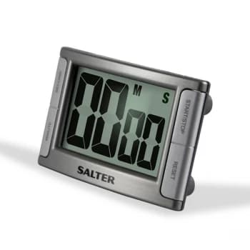 Salter Contour Digital Kitchen Timer Silver