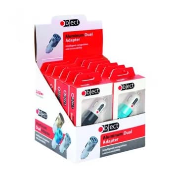 Dual USB Adaptor for Mobile Phones and Devices Pack of 12 SP144