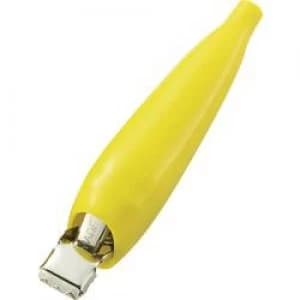 Alligator clip Yellow Max. clamping range 5mm Length 80 mm KS