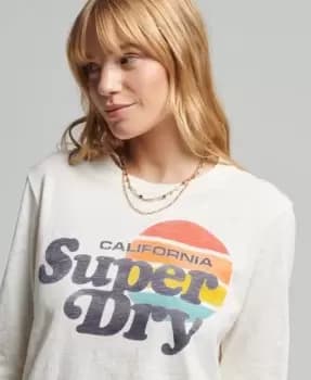 Superdry Vintage Cali Stripe Long Sleeve Top