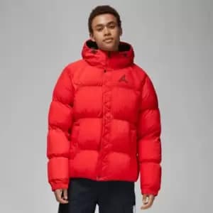 Jordan J Essential Puffer Jacket, Fire Red/Black, Male, Jackets & Outerwear, DQ7348-612