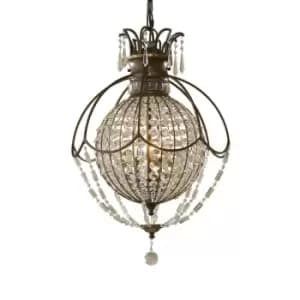 3 Bulb Chandelier LIght Oxidized Bronze British Bronze LED E14 60W