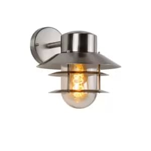 Zico Cottage Wall Light Outdoor - 1xE27 - IP44 - Satin Chrome