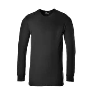 Portwest Thermal Long Sleeve T Shirt Black 2XL