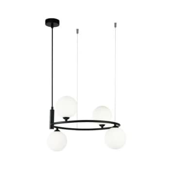 Maytoni Lighting - Ring Ceiling Pendant Lamp Black, 4 Light, G9