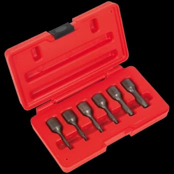 Sealey 6 Piece 3/8" Drive Screw Extractor Socket Set 3/8"