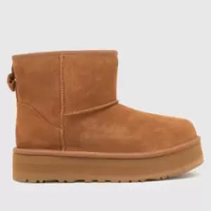 UGG Chestnut Classic Mini Platform Girls Youth Boots