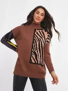 Joe Browns Amazing Animal Jumper -multi, Multi, Size 8, Women