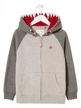 Fatface Boys Wolf Tooth Hoodie - Charcoal
