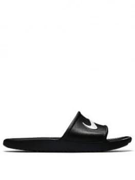 Nike Kawa Shower - Black/White, Size 3.5, Women