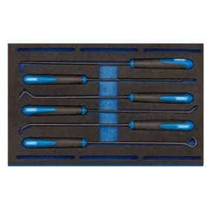 Draper Long Reach Hook And Pick Set In 1/4 Drawer EVA Insert Tray (6 Piece)