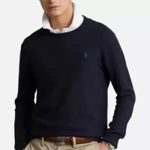 Polo Ralph Lauren Logo-Embroidered Cotton-Pique Jumper - S