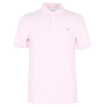 Farah Blanes Short Sleeve Polo Shirt - 674 Cool Pink