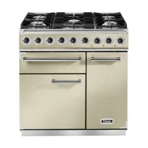 Falcon 77050 F900DXDFCR-CM 90cm Deluxe Dual Fuel Range Cooker - Cream-C