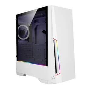 Antec DP501 White Dark Phantom Gaming Case with Window, ATX, No PSU, Tempered Glass, ARGB Strips & Built in Controller