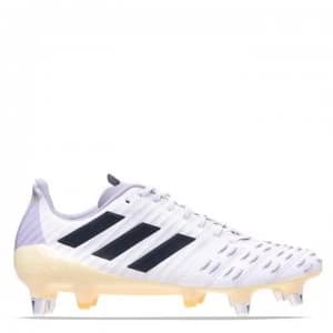 adidas Predator Malice Control Rugby Boots Soft Ground - White/Orange