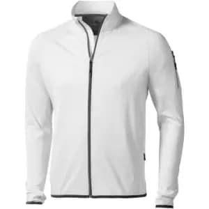 Elevate Mens Mani Power Fleece Full Zip Jacket (M) (White)