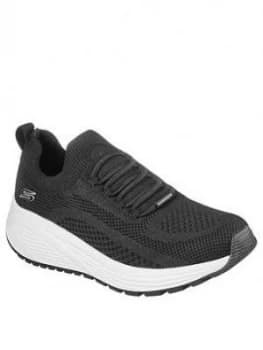 Skechers Bobs Sparrow 2.0 Allegiance Crew Trainers - Black, Size 3, Women