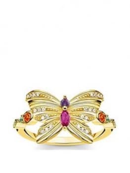 Thomas Sabo Gold Plated Sterling Silver Butterfly Ring