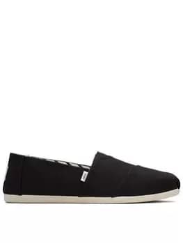 TOMS Alpargata Slip On, Black, Size 9, Men