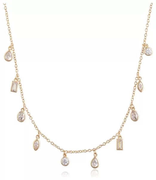 Olivia Burton Gold Plated Cubic Zirconia Charm Necklace