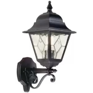 Elstead Norfolk - 1 Light Outdoor Wall Lantern Light Black IP43, E27