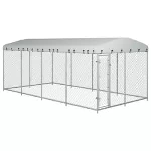 Vidaxl Outdoor Dog Kennel With Roof 8X4X2.3 M