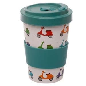 Speed King Scooter Reusable Screw Top Bamboo Composite Travel Mug