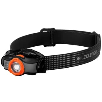 LED Lenser MH5 Rechargeable LED Head Torch Black / Orange