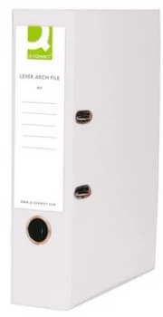 Q Connect Lever Arch File A4 Polypropylene White - 10 Pack